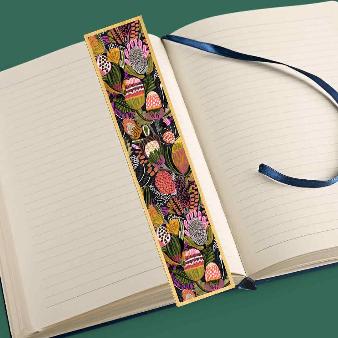 Bush Banksias Australian Wooden Bookmark - Handcrafted Nature-Inspired Bookmark for Readers & Book Lovers - Perfect Gift for Bookworms, Nature Enthusiasts & Travel Souvenirs