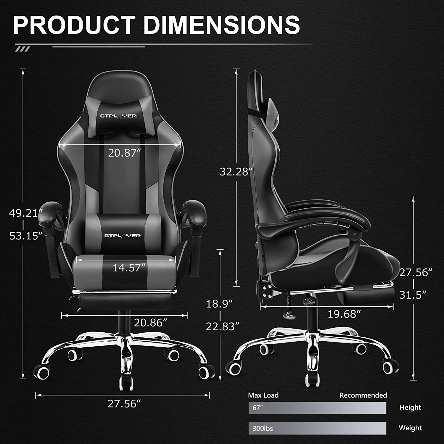 GT800A Adjustable Footrest for Office & Home - Ergonomic Support for Comfortable Work & Relaxation | Perfect for Desks, Chairs, and Standing Workstations