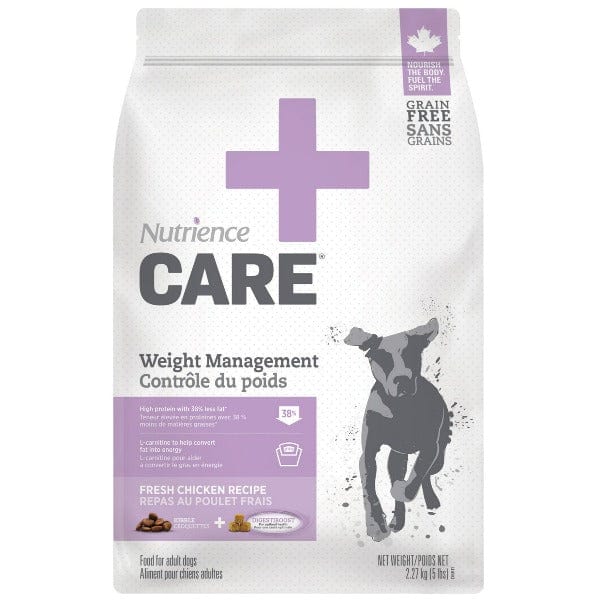 Nutrience Care+ Weight Management Dry Dog Food - High Protein, Low Fat Formula for Healthy Weight Loss - Perfect for Overweight or Less Active Dogs