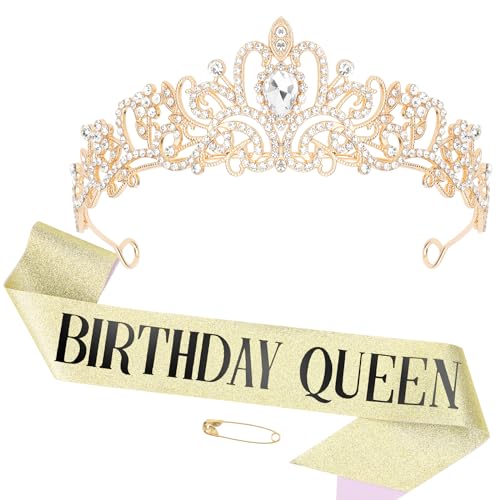 Gold crown and sash