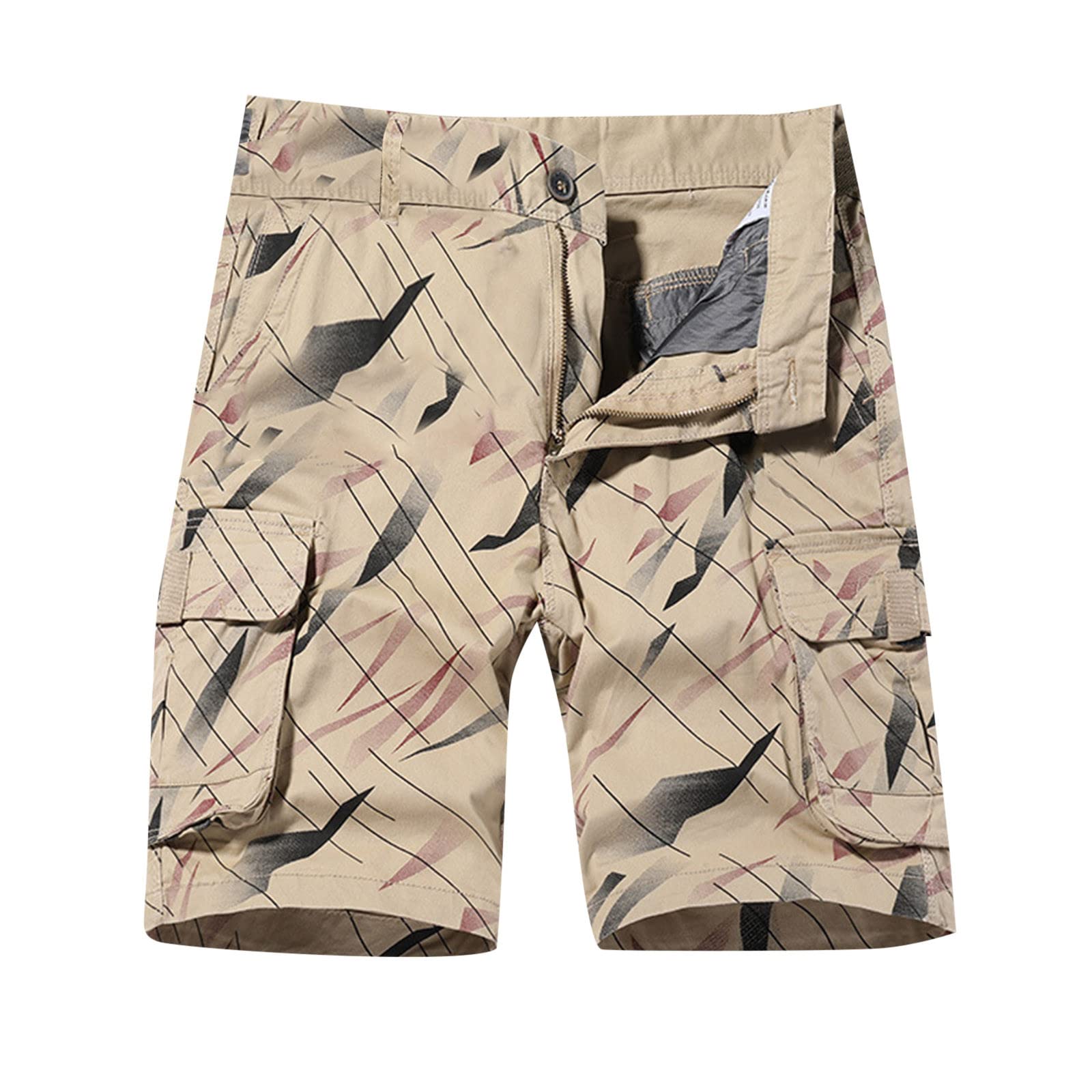 **Men's Quick-Dry Stretch Slim Fit Swim Shorts - Adjustable Cotton Casual Athletic Shorts for Training, Swimming & Outdoor Activities - Perfect for Father's Day Gifts & Summer Wear**