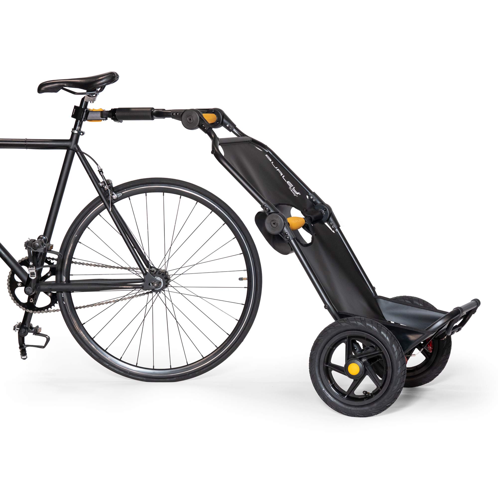 Compact Folding Cargo Bike Trailer for Urban Commuting & Grocery Hauling - Lightweight Travel & Outdoor Adventure Accessory