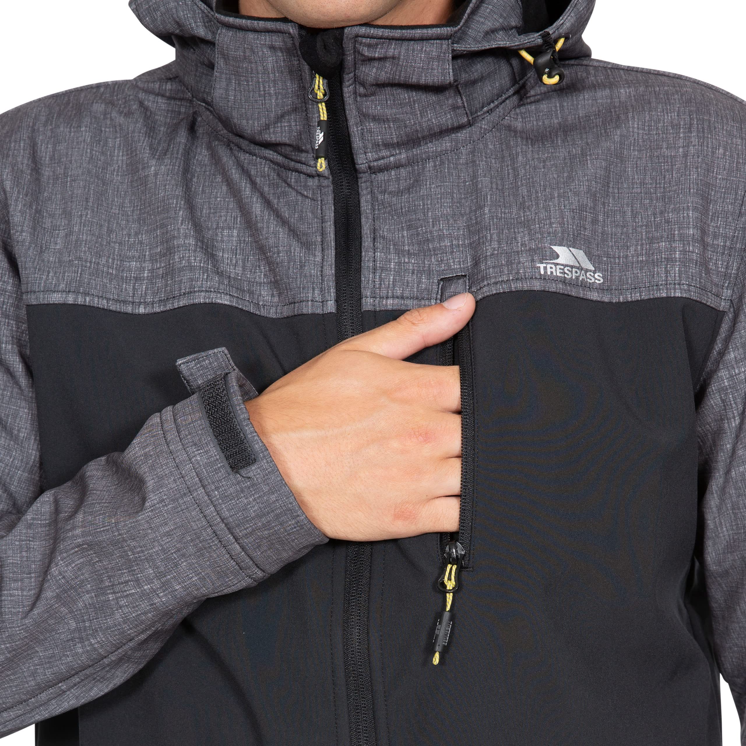 Men's Abbott Softshell Jacket - Lightweight Waterproof Windbreaker for Outdoor Hiking, Camping & Travel - Cold Weather Wind Resistant Jacket with Fleece Lining