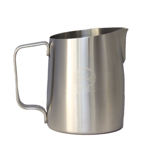 WPM X Ivy Lky Premium Milk Jug - 32oz Glass Pitcher for Coffee, Tea & Smoothies - Perfect for Home, Cafe & Restaurant Use