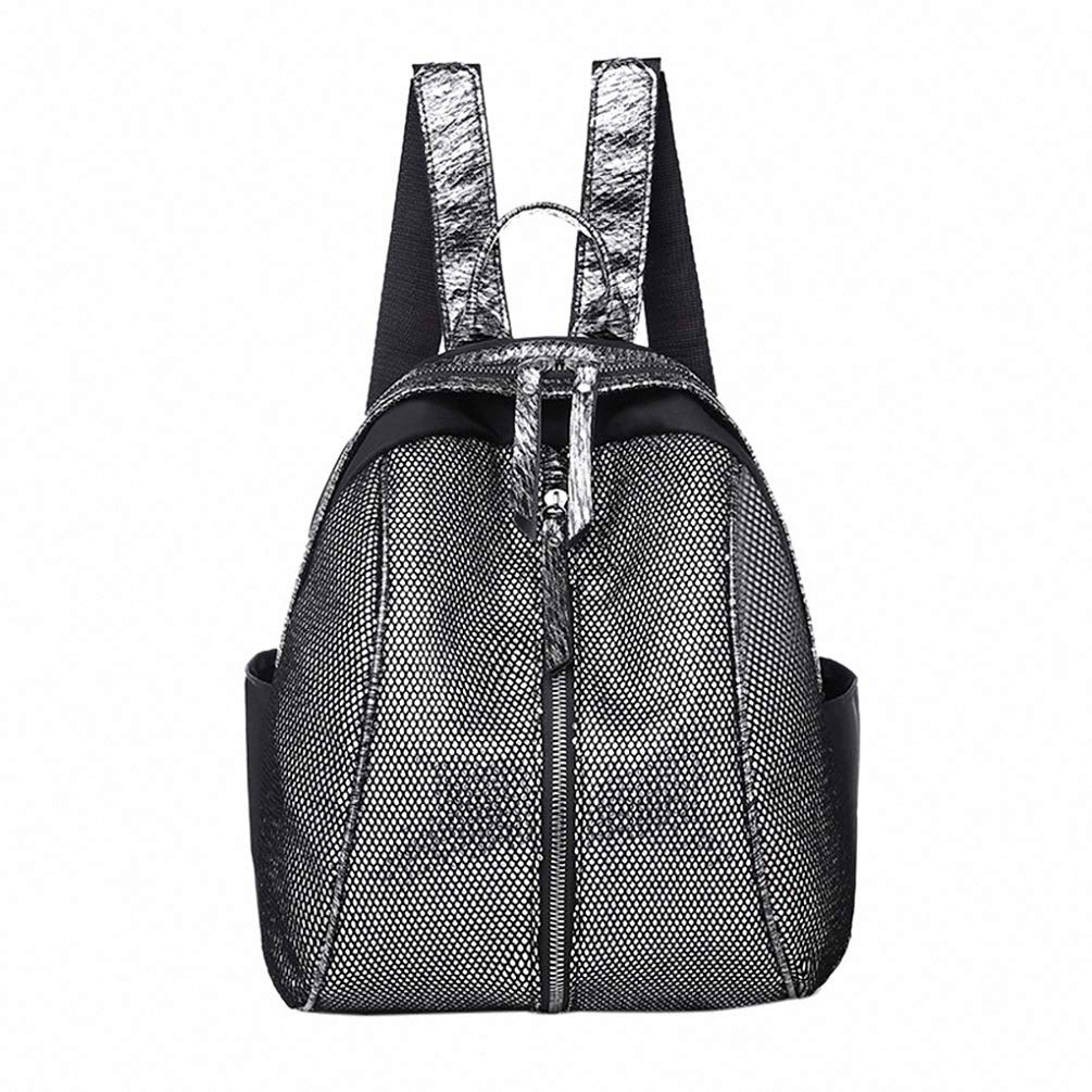 Stylish Women's School Backpack - Durable Shoulder Bag for College & Travel (G0520#10 Silver) - Perfect for Work, Commuting & Outdoor Adventures