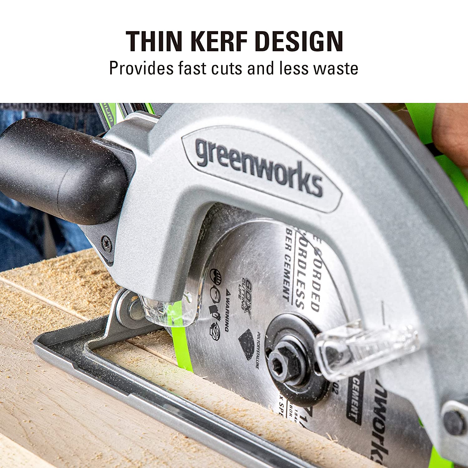 Greenworks 24V 7-1/4 Inch 4-Tooth PCD Circular Saw Blades - Premium Replacement Blades for Wood, Plastic & PVC Cutting - Perfect for DIY Projects & Professional Construction Work