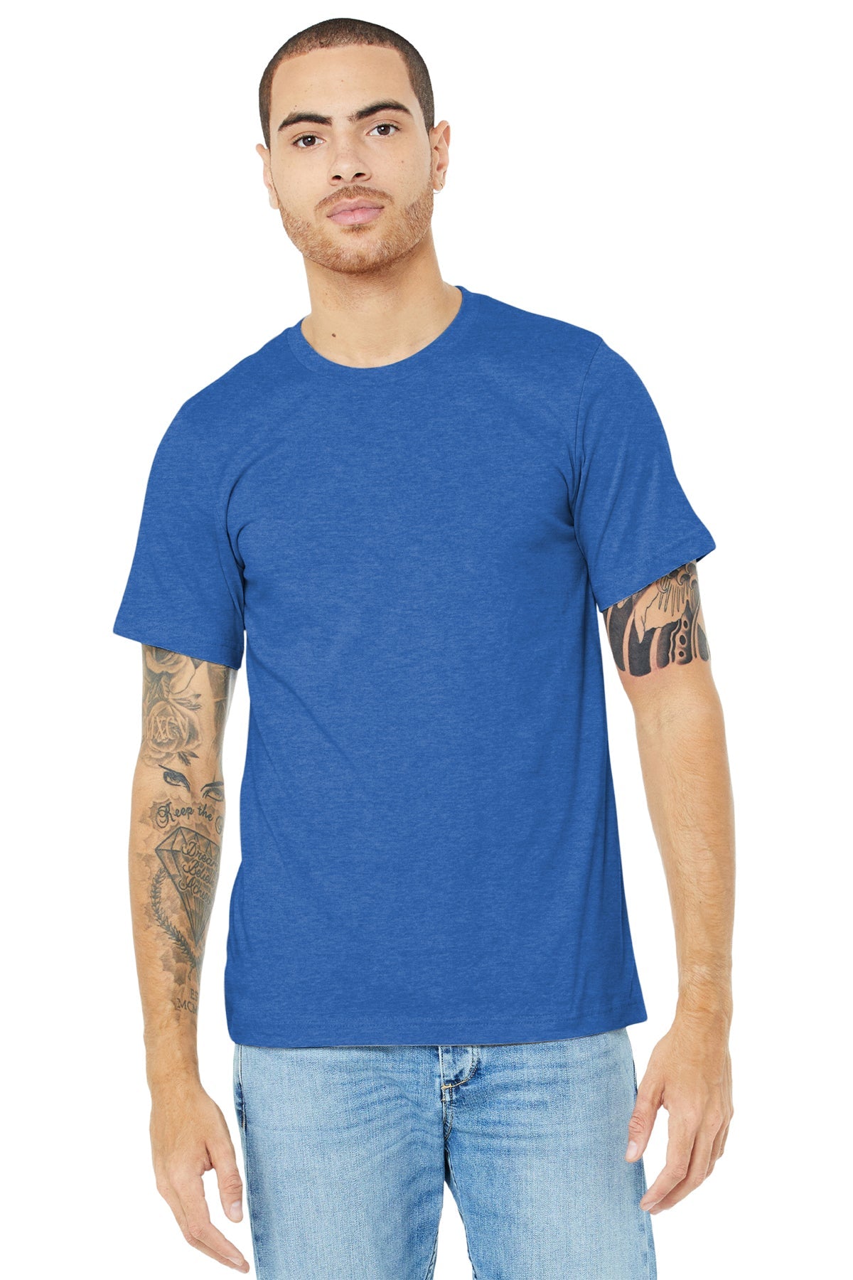 Bella Canvas Unisex Jersey T-Shirt - True Royal Blue Comfort Fit Cotton Tee for Men & Women | Casual Wear, Gym, Lounge & Everyday Outfits