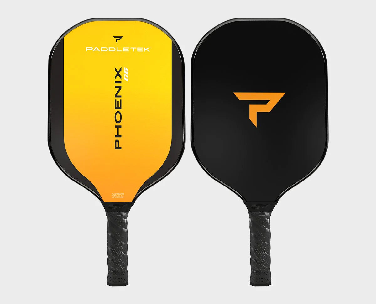 Paddletek Phoenix G6 Pickleball Paddle - Premium Carbon Fiber Face with Polymer Core - Perfect for Competitive Play & Recreational Games