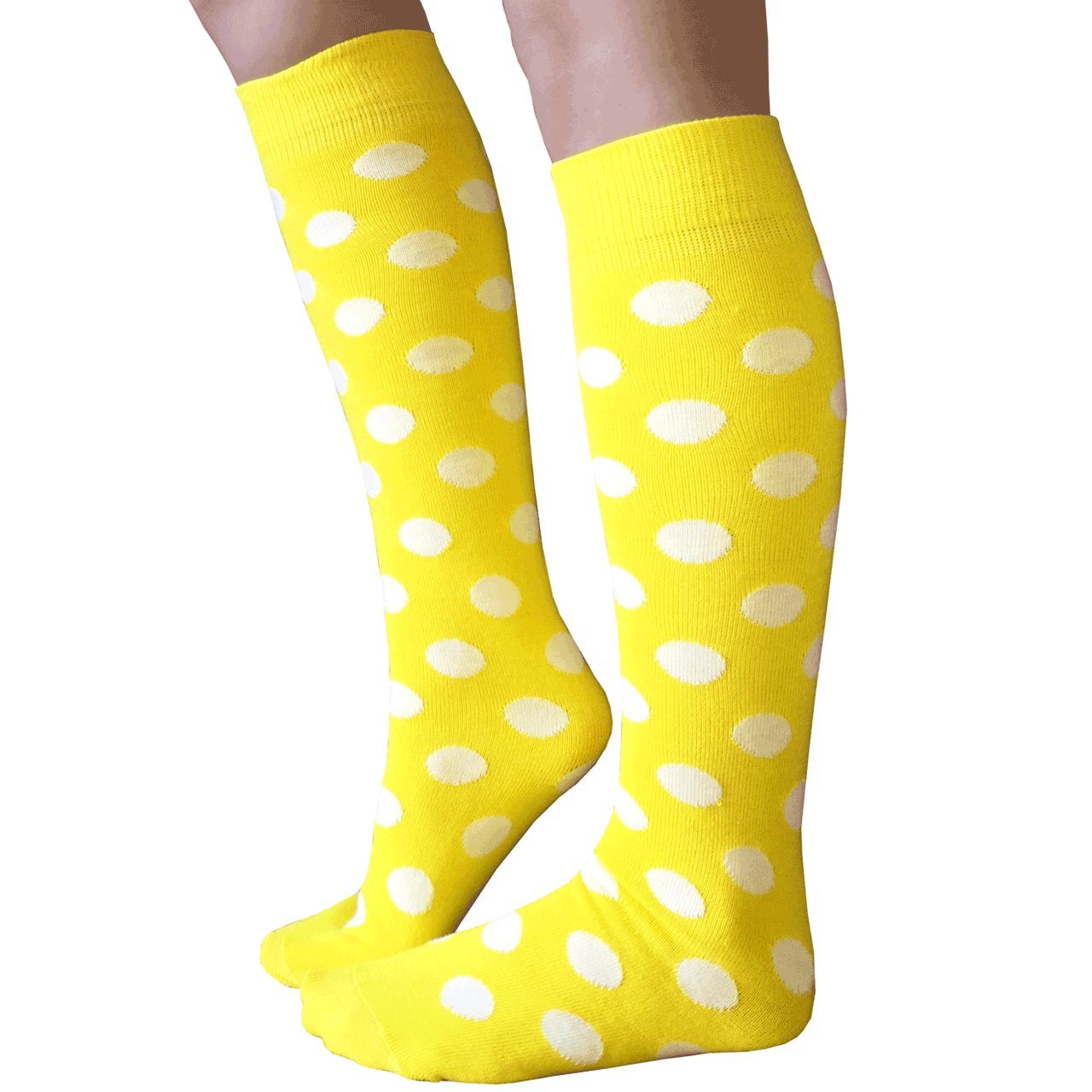 Women's Polka Dot Knee High Socks - Stylish & Comfortable for Daily Wear