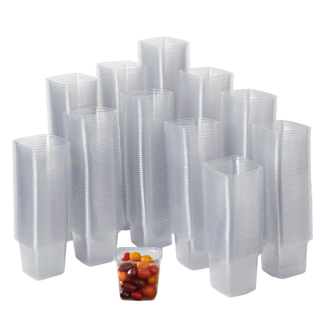Good Natured 24 oz Deli Containers (Pack of 560) - 99% Plant-Based BPA-Free Food Storage Containers | Stackable Square Containers for Meal Prep, Leftovers & Restaurant Takeout