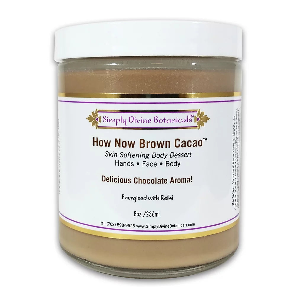 Organic Brown Cacao Chocolate Body Butter - Deep Moisturizing & Nourishing for Dry Skin - Perfect for Winter Care & Spa Relaxation at Home
