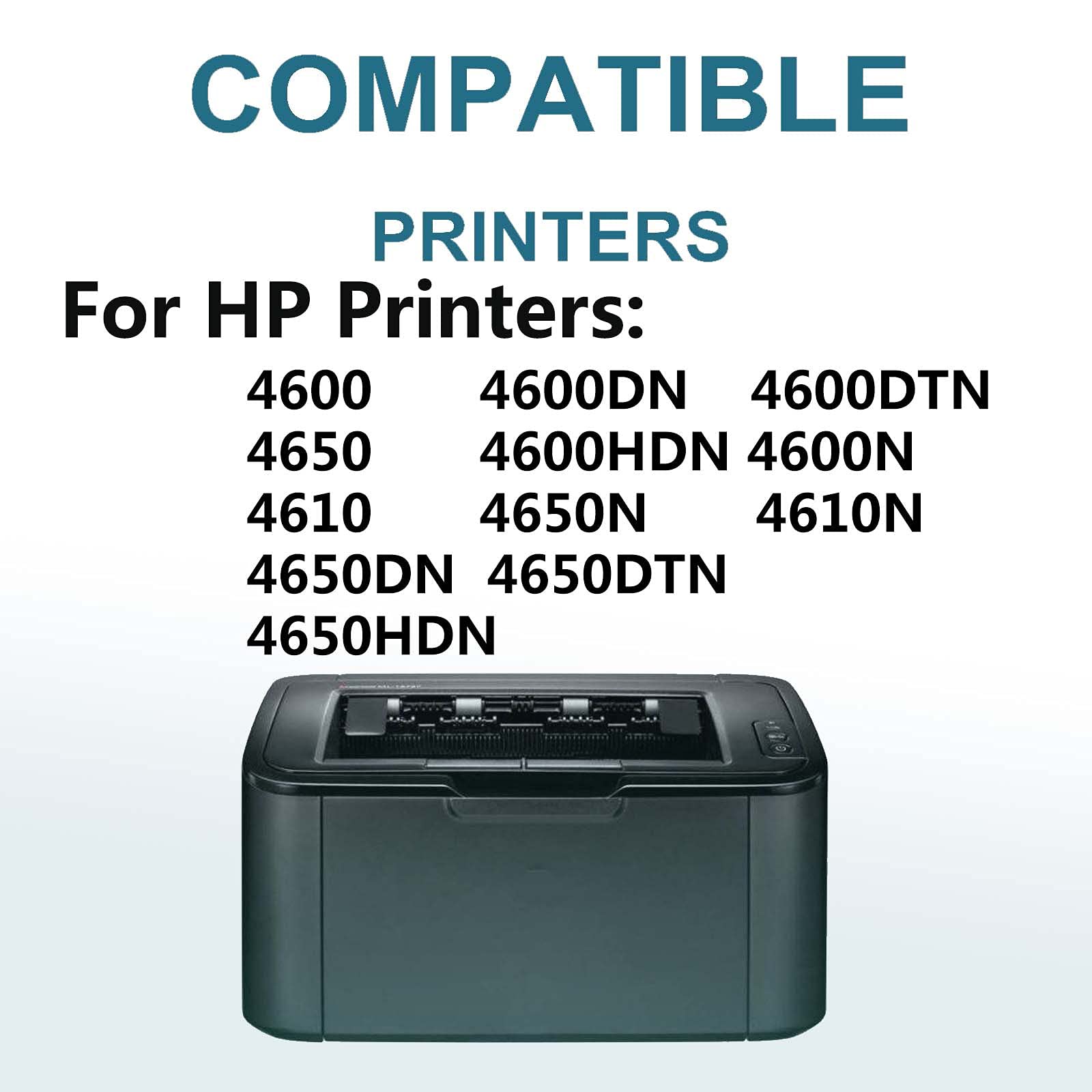 8-Pack High Yield Compatible Toner Cartridge (2BK+2C+2Y+2M) for HP 4650HDN/4650N/4610/4610N Printers - Replacement for C9720A/C9721A/C9722A/C9723A (641A Series) - Ideal for Office & High Volume Printing Needs