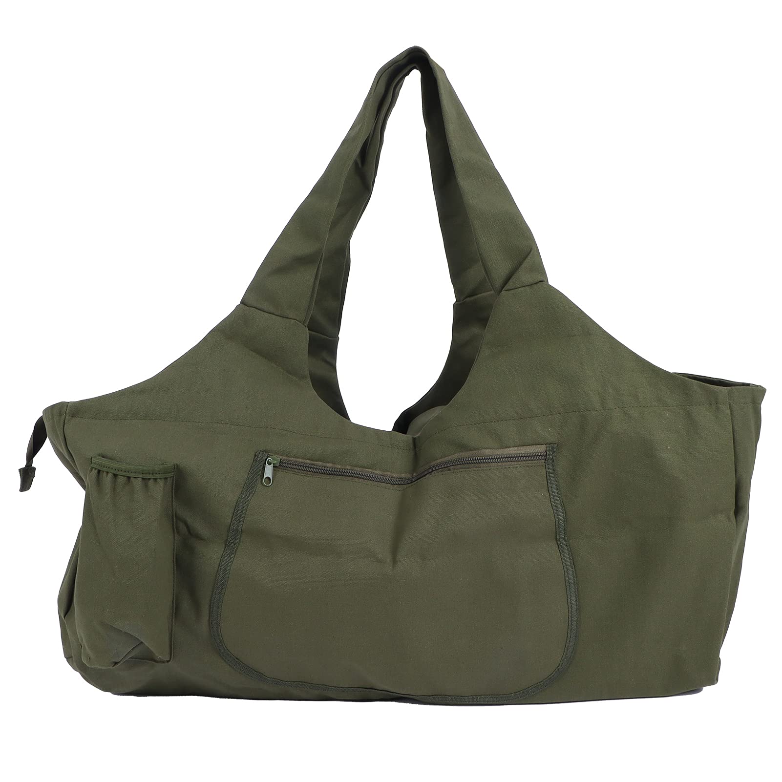 Premium Oversized Yoga Gym Bag - Military Green High Capacity Shoulder Bag for Travel, Workout, Yoga & School | Durable & Portable for Active Lifestyles