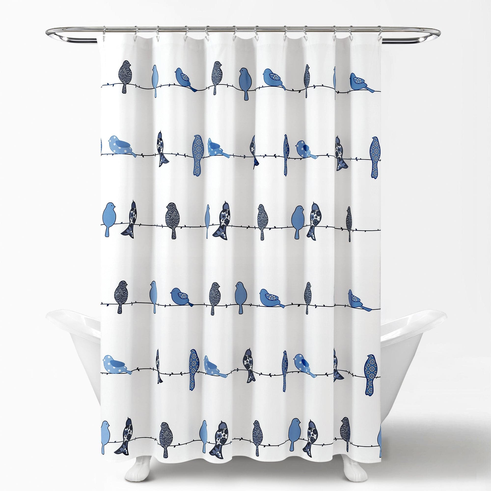 Stylish Rowley Birds Shower Curtain - Waterproof Bathroom Decor with Vibrant Bird Design - Perfect for Modern Bathrooms, Guest Baths & Spa Retreats