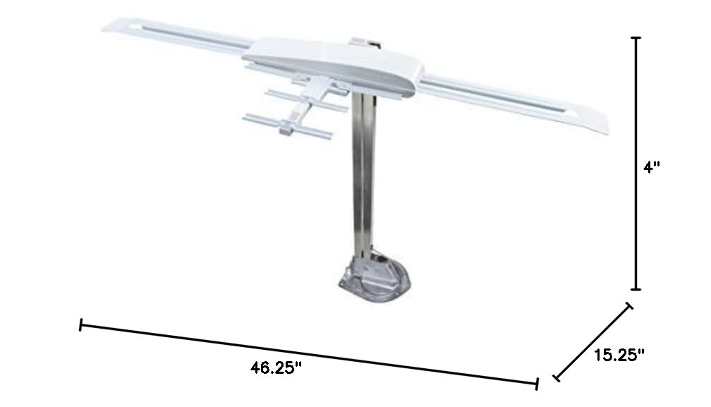 Winegard RVW-395 Sensar IV White Outdoor RV TV Antenna for Digital HD Channels - Perfect for Camping & Road Trips
