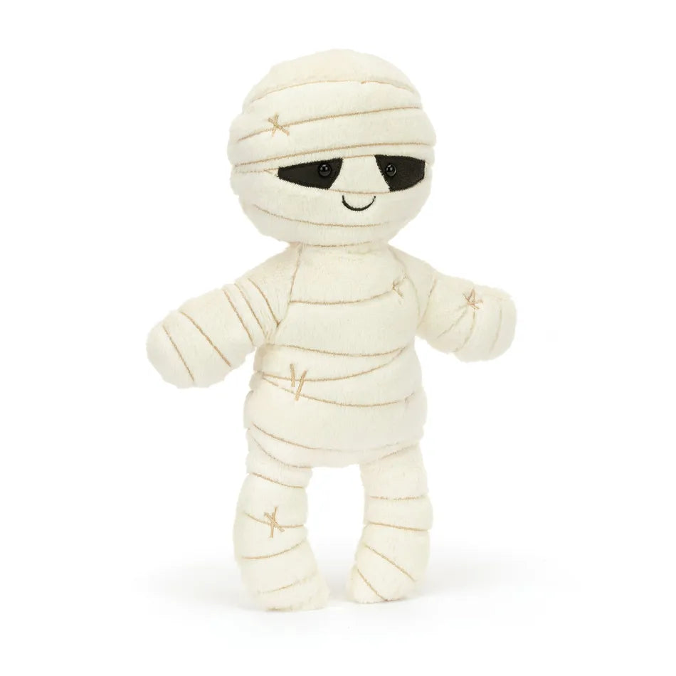Jellycat Mummy Bob Stuffed Animal Plush Toy - Soft & Cuddly Comfort Toy for Babies, Kids & Adults | Perfect for Nursery Decor, Gift Giving & Anxiety Relief