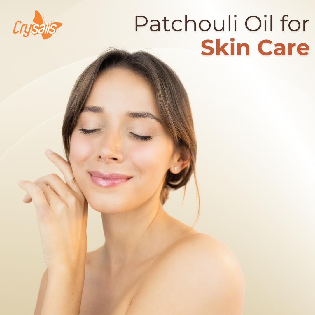 Pure Patchouli Essential Oil (Pogostemon cablin) - 33.8 Fl Oz (1000ml) - Aromatherapy, Diffuser, Massage & DIY Skincare - Premium Grade Therapeutic Oil for Relaxation & Stress Relief
