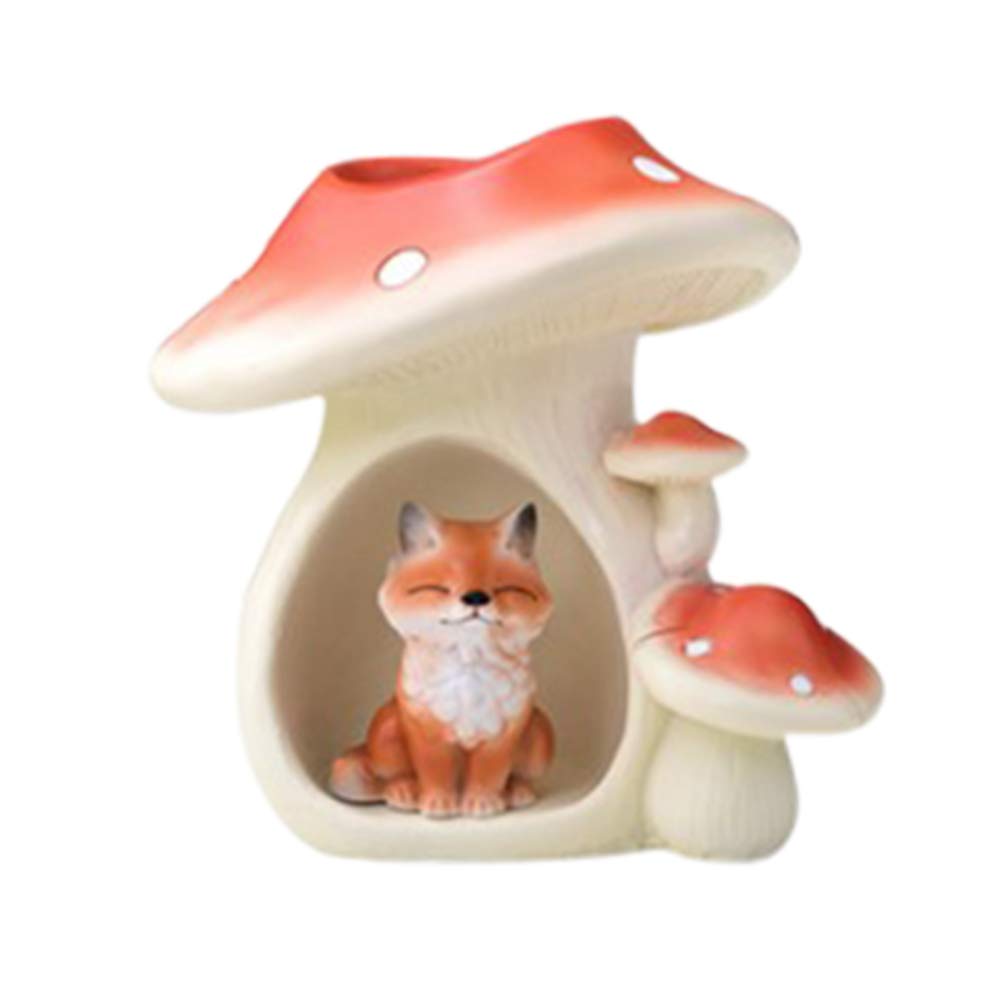 BESPORTBLE Handmade Resin Succulent Planter - Mini Fox Figurine Flower Pot for Bonsai, Fairy Gardens & Desktop Decor | Perfect for Home Office, Wedding Centerpieces & Gift Ideas