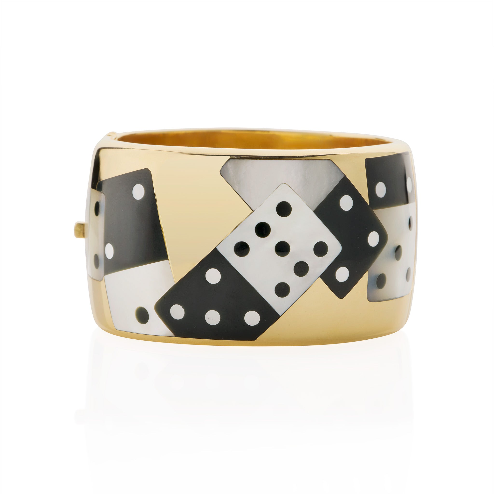Tiffany & Co. Black Jade and Mother of Pearl Domino Bracelet - Elegant Jewelry for Women, Perfect for Parties, Weddings & Special Occasions