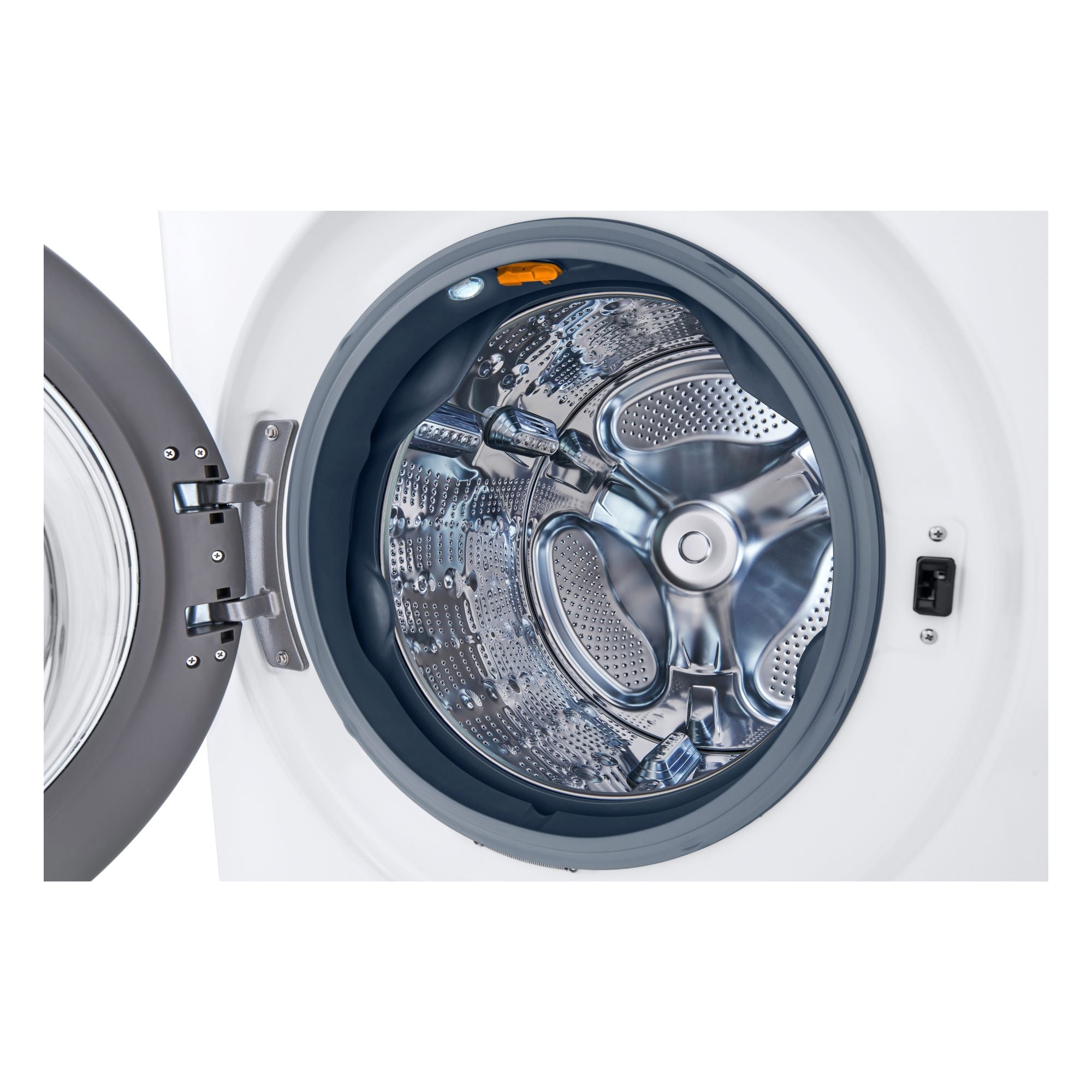 LG WKE100HWA WashTower™ 5.2 Cu.Ft Steam Front Load Washer & 7.4 Cu.Ft Electric Dryer Combo with Center Control - Perfect for Large Families & Modern Laundry Rooms