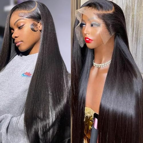 13x4 straight wigs Natural Color