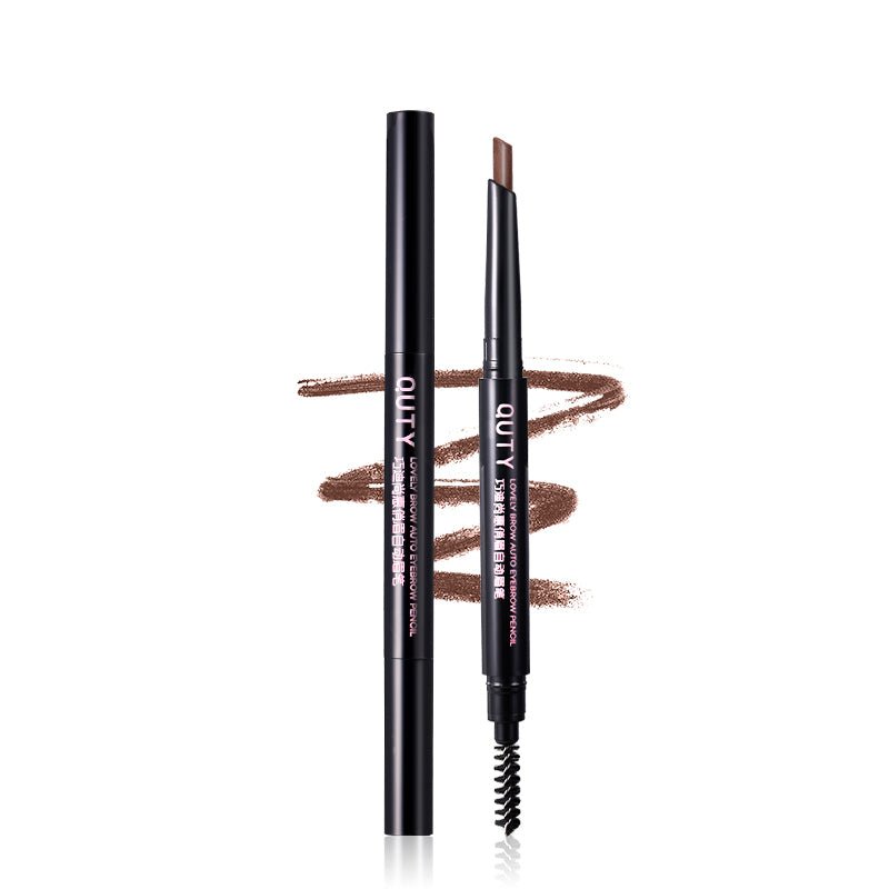 QUTY Waterproof Eyebrow Pencil - Long Lasting, Smudge Proof, Natural Look - Perfect for Daily Makeup, Gym, and Outdoor Activities