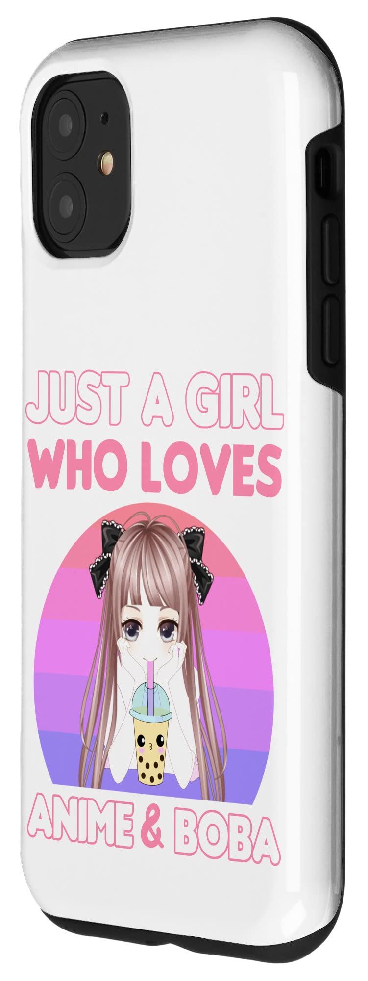 iPhone 11 Case - Anime & Bubble Tea Themed Protective Phone Cover for Girls | Perfect Gift for Teens Who Love Kawaii & Boba | School, Work & Daily Use