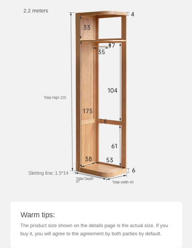 Solid Oak & Cherry Wood Corner Triangle Cabinet - Stylish Wardrobe Storage for Bedroom, Living Room, and Office Organization