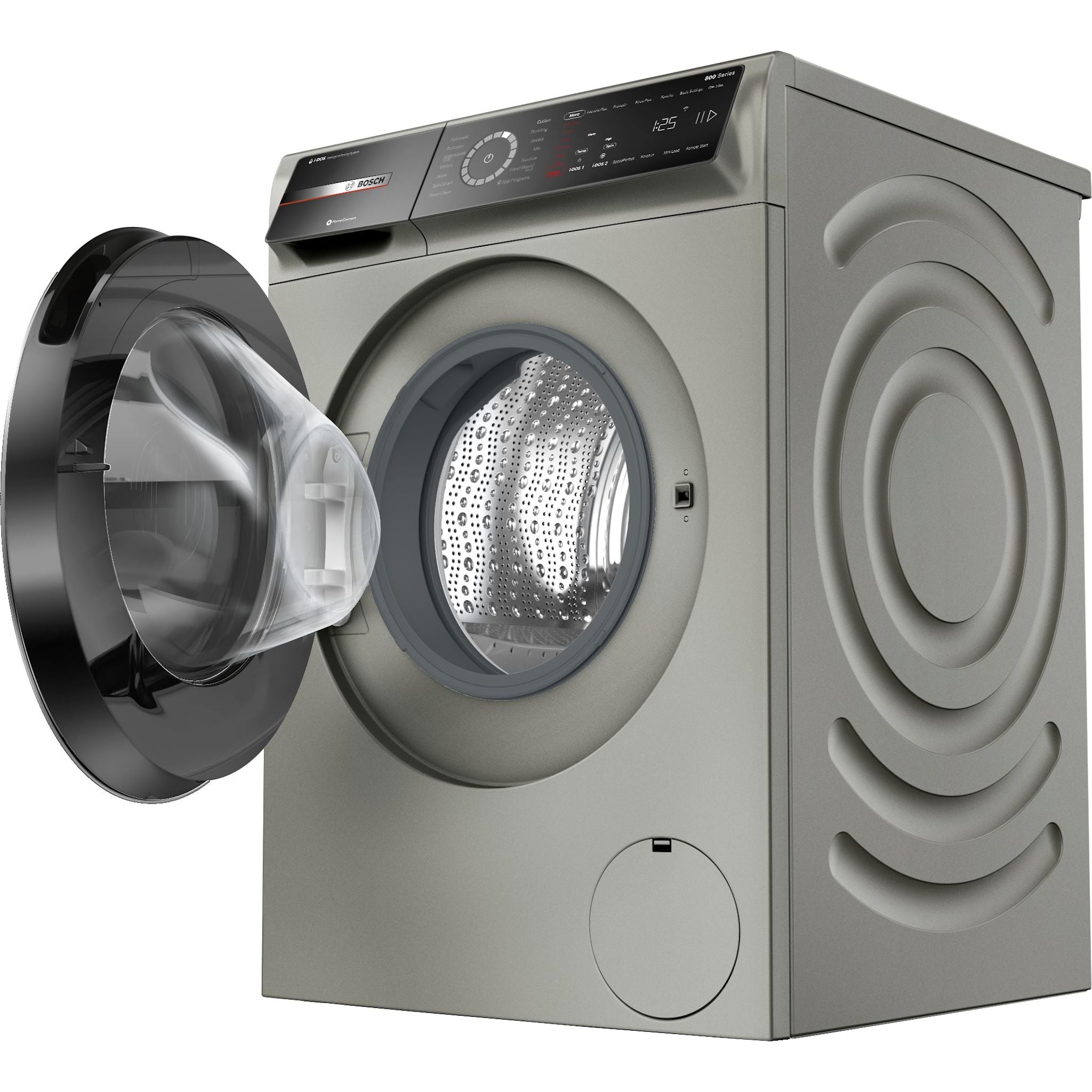 Bosch WGB246AXUC Front Load Washer - 24 Inch Pearl Steel Energy Star Certified Laundry Machine for Home & Apartment Use