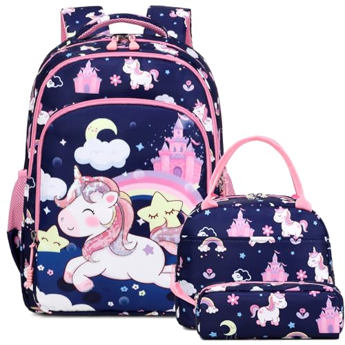 Castle Unicorn Navy Pink