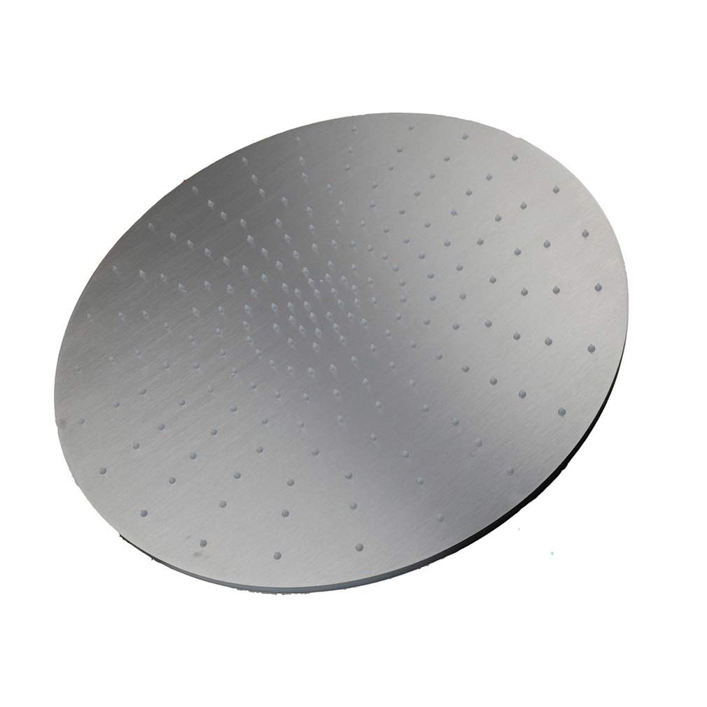 16 Inch Round Rainfall LED Shower Head with Stainless Steel Finish - Ceiling Mount Shower System with Included Shower Arm - Perfect for Modern Bathrooms & Spa-Like Shower Experience