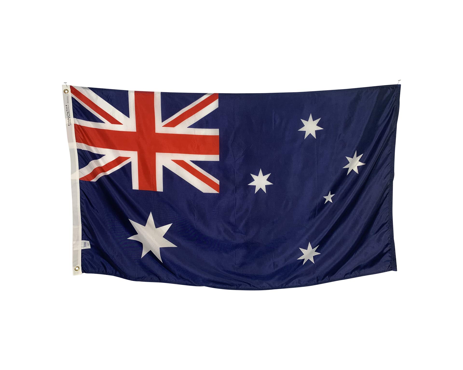 5x8 Foot Australia Flag - Durable All-Weather Nylon with Reinforced Fly End Stitching - Made in USA - Perfect for Outdoor Events, Parades & Home Decoration