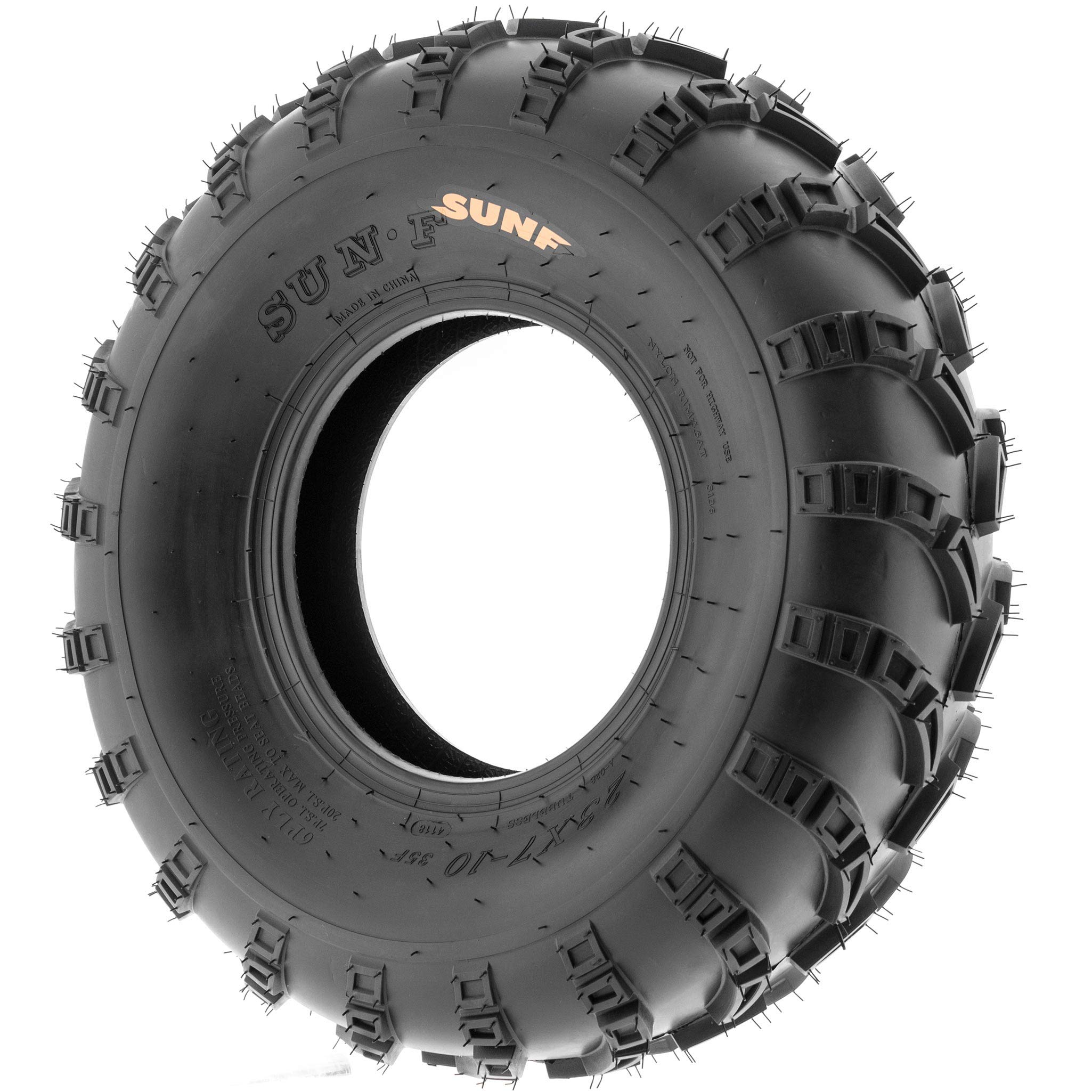 Set of 2 SunF A028 Off-Road & Turf ATV/UTV Cart Tires 23x7-10, 6-Ply Tubeless - Perfect for Trail Riding, Farm Work & Outdoor Adventures