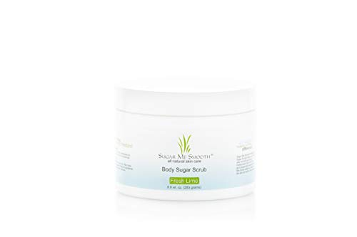Fresh Lime Sugar Me Smooth Body Sugar Scrub - Ultra Hydrating & Exfoliating for Soft Skin | Natural Body Care Scrub for Women | Perfect for Pre-Shave, Post-Workout & Spa Day