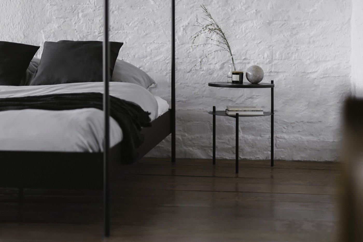 Modern Nightstand with USB Ports - Stylish Bedside Table with Drawer and Shelf for Bedroom, Living Room, or Office - Perfect for Storing Books, Lamps, and Essentials