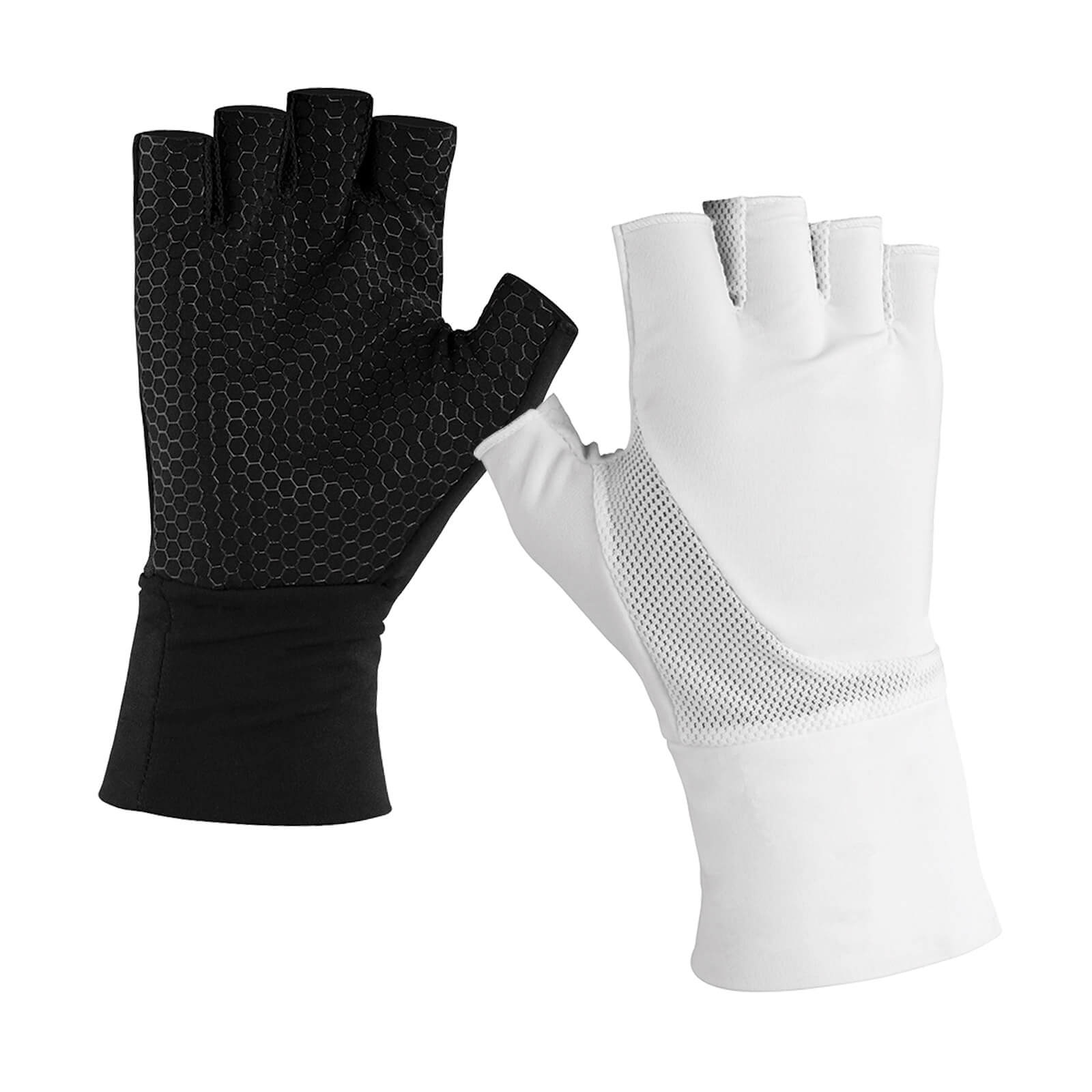 Hyperformance Fingerless Gloves for Workout & Cycling - Breathable Non-Slip Gym Gloves for Weightlifting, Running, CrossFit & Outdoor Sports