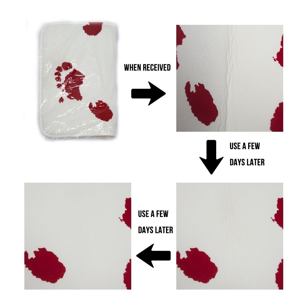 Soft Plush Non-Slip Beach Tropical Palm Bath Mat - Absorbent Washable Bathroom Floor Rug for Shower, Kitchen Sink & Bath Decor - Perfect for Coastal, Vacation & Spa Style Homes