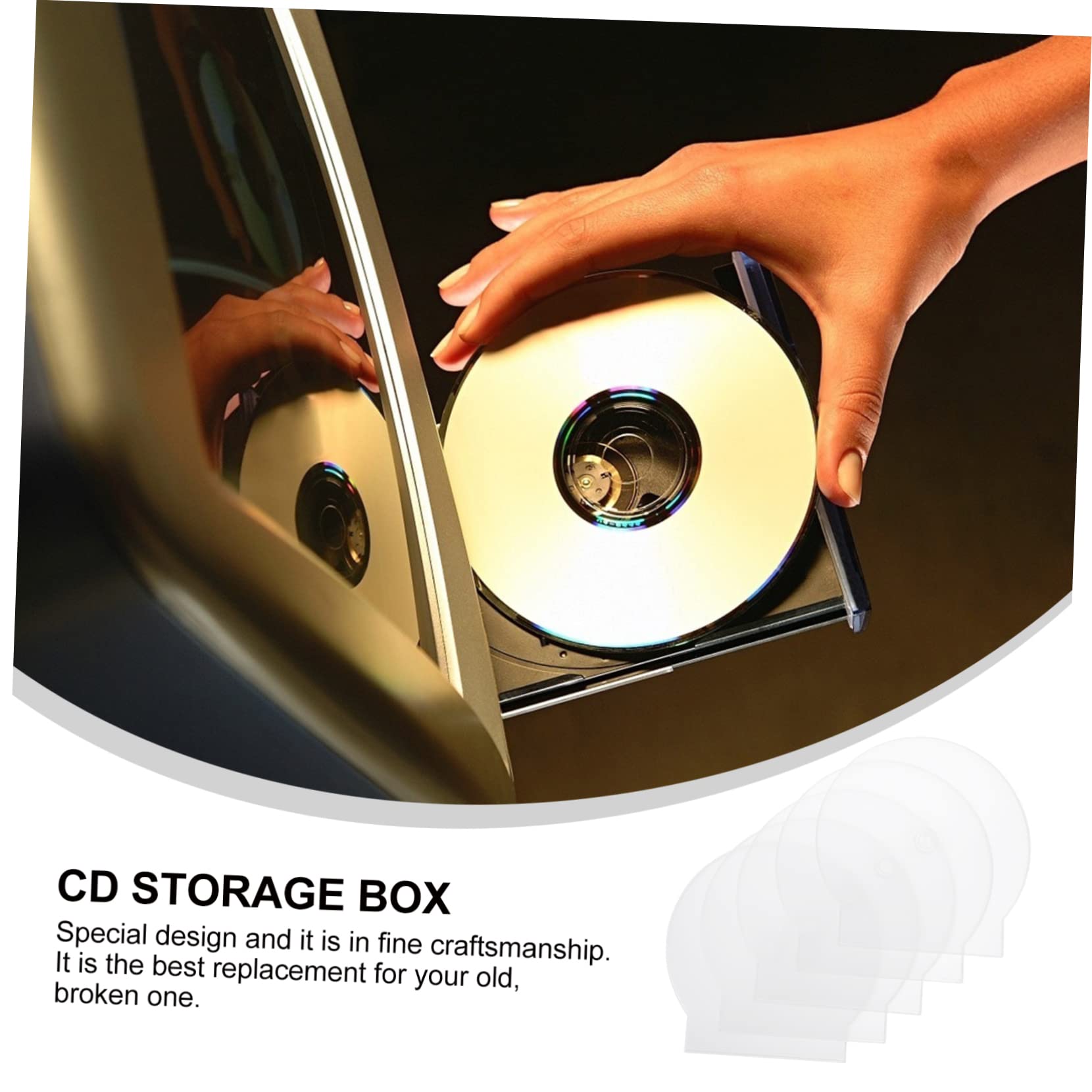 OSALADI 15-Piece CD/DVD Storage Case Set - Portable Thickened Jewelry Box Holder for Discs, Round Media & Accessories | Perfect for Home Organization, Travel, and Jewelry Storage