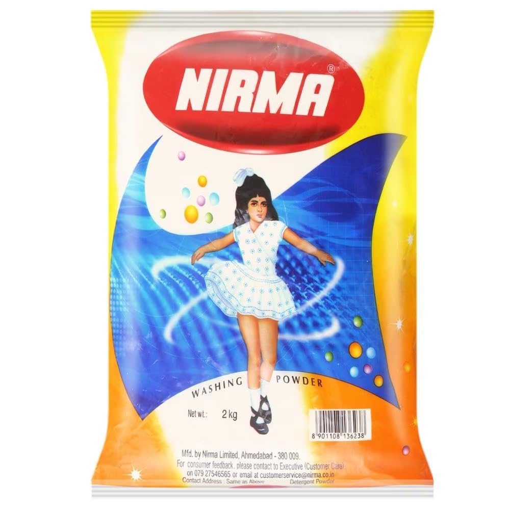Nirma Washing Powder - Pink Delight (1Kg) | High-Efficiency Laundry Detergent for Clothes & Fabrics | Perfect for Hand Wash & Machine Wash