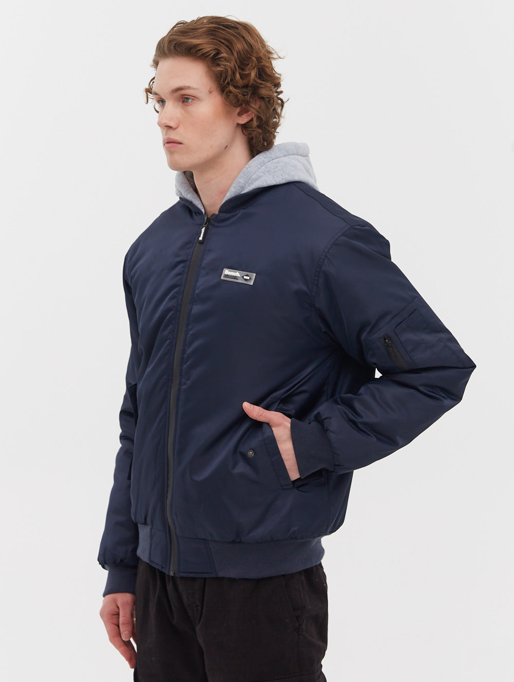 Bomper Fleece Hooded Bomber Jacket for Men & Women - Warm Winter Outerwear for Casual Streetwear & Outdoor Activities