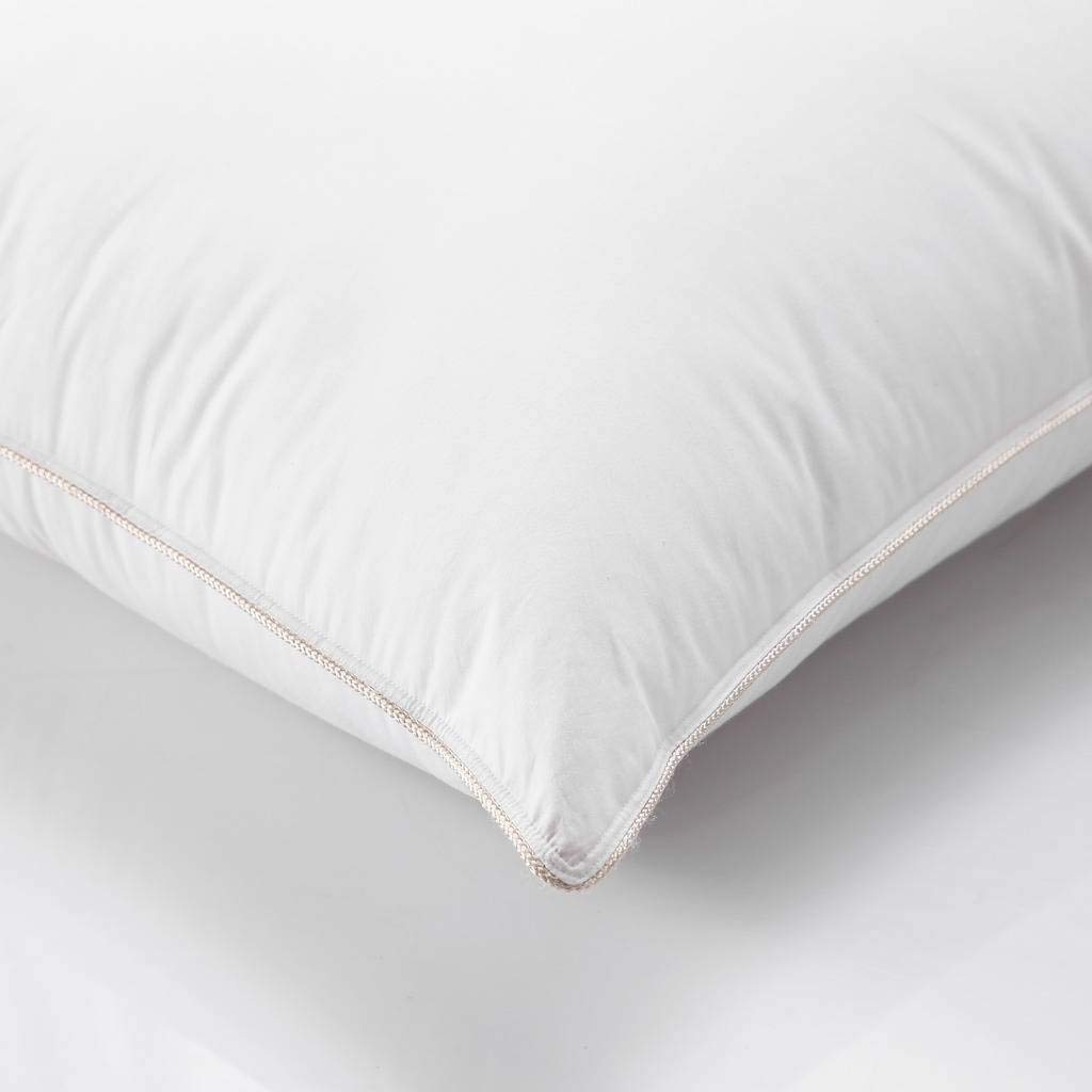 Premium 2-Pack Queen Size Goose Down Pillows - 500 Thread Count 100% Egyptian Cotton Cover, Soft to Medium Firm Support for Ultimate Comfort | Perfect for Side Sleepers, Back Pain Relief & Luxury Bedding Upgrade