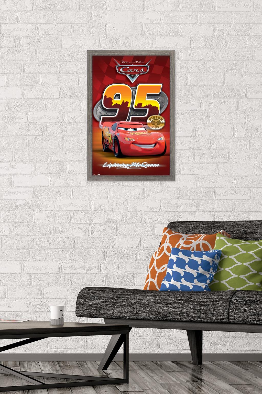Disney Pixar Cars Lightning McQueen Wall Poster - 14.725