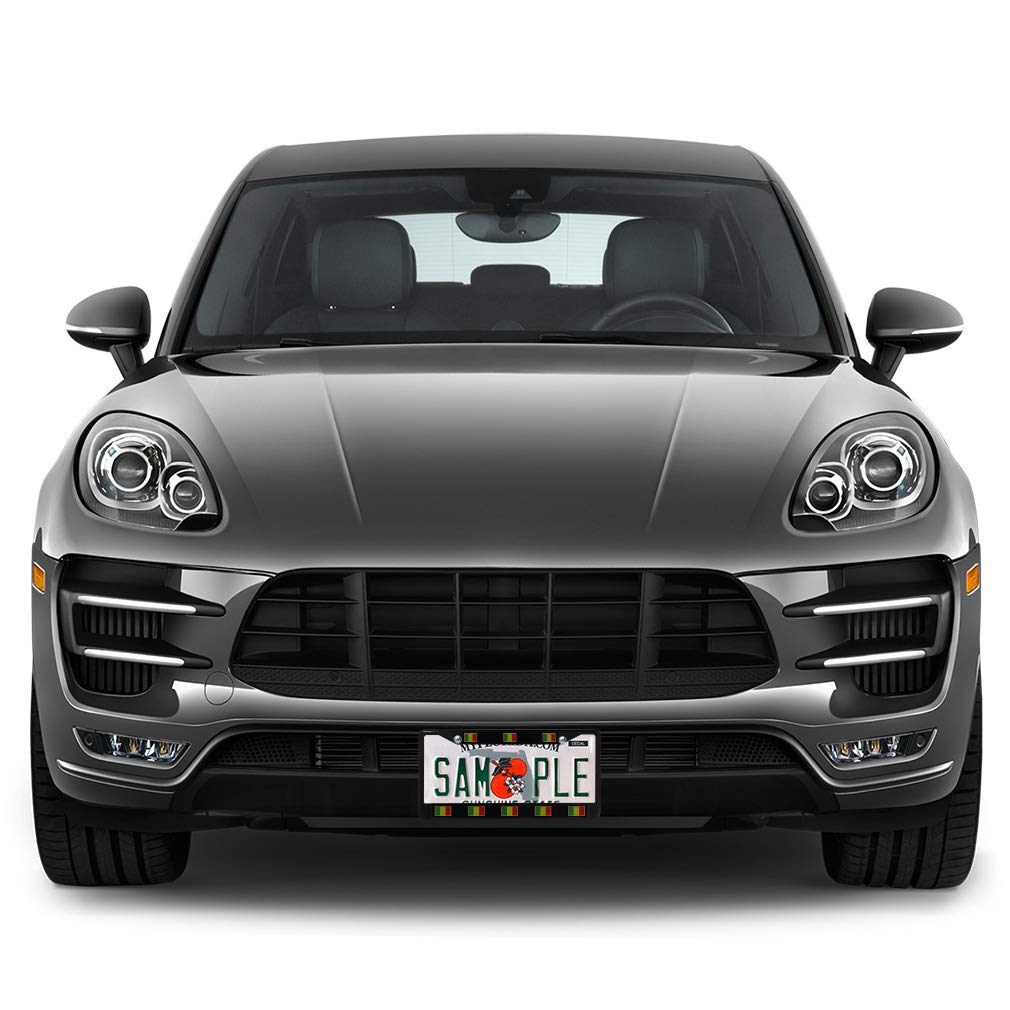 Premium Metal Insert License Plate Frame - Durable & Weatherproof Car Accessories (Black, 2 Holes, Solid Insert) for Cars, Trucks & SUVs - Perfect for Everyday Driving & Customization
