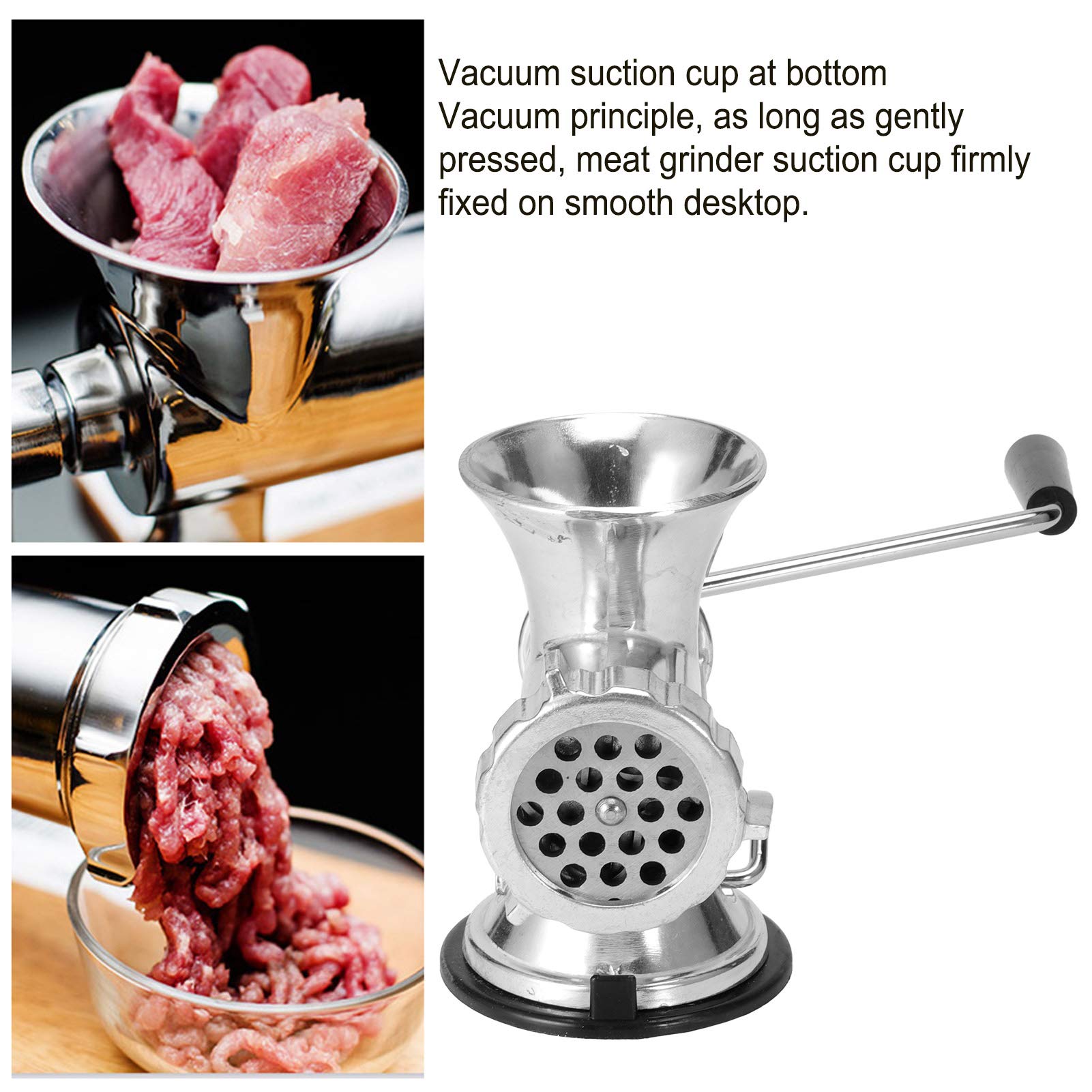 Manual Meat Grinder - Hand Crank Mincer & Sausage Stuffer | Heavy Duty Meat Processor for Ground Beef, Sausage Making & Food Prep | Perfect for Home Kitchens, Camping & Outdoor Cooking