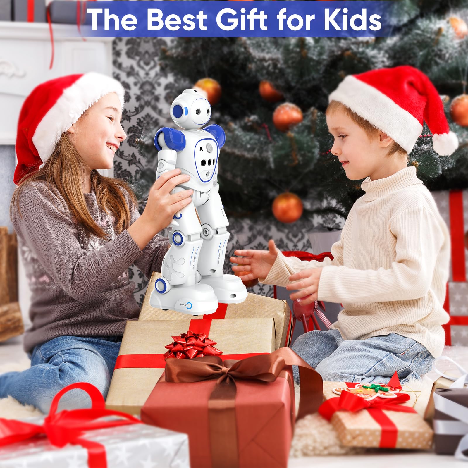Smart Programmable RC Robot Toy for Kids Ages 8+ | Gesture-Sensing, USB Rechargeable, Remote Control STEM Toy | Perfect Birthday Gift for Boys & Girls | Fun for Indoor Play, STEM Learning & Interactive Games