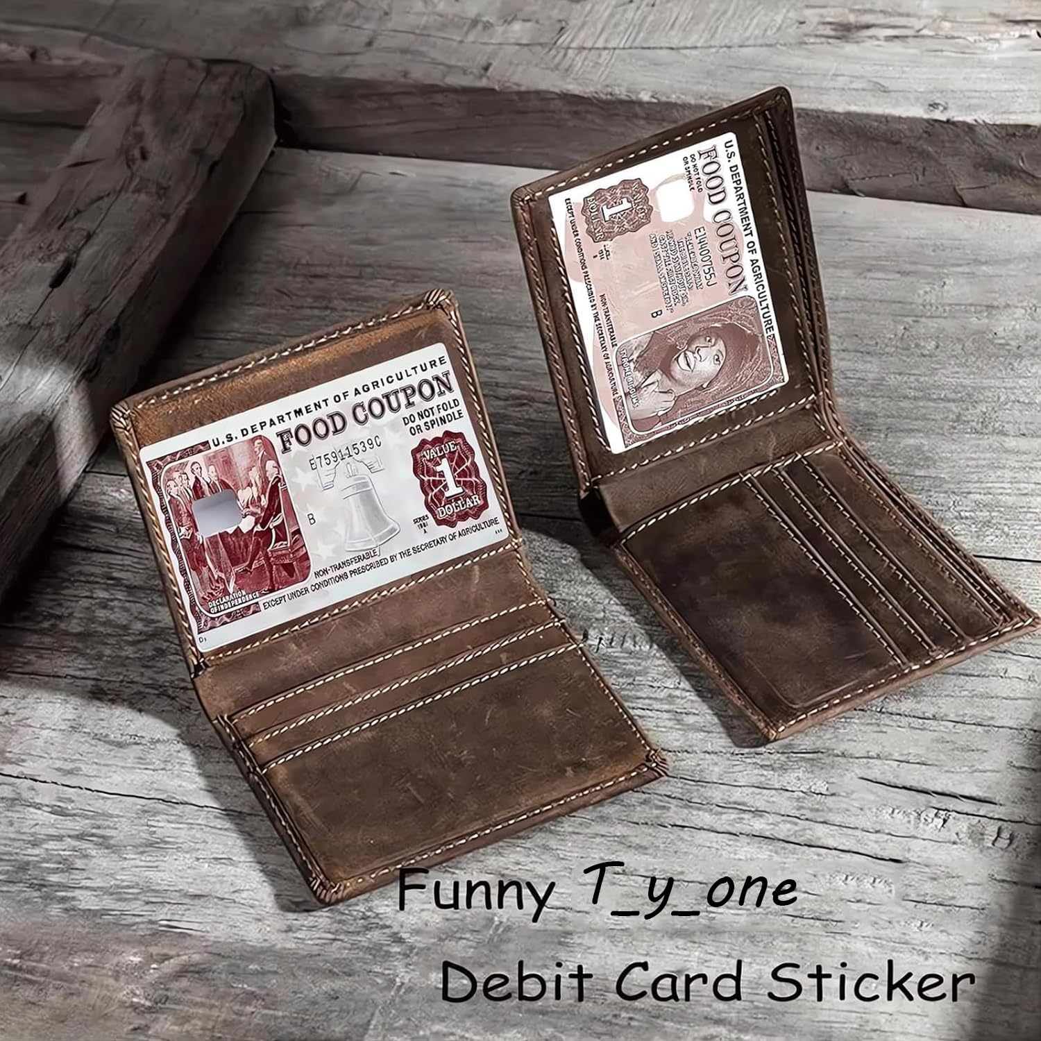3PCS Funny Debit Card Stickers - Food & Coupon Themed Credit Card Skins | Waterproof & Scratchproof Protective Stickers for Credit/Debit Cards - Perfect for Gifts, Daily Use & Personalizing Your Wallet Accessories