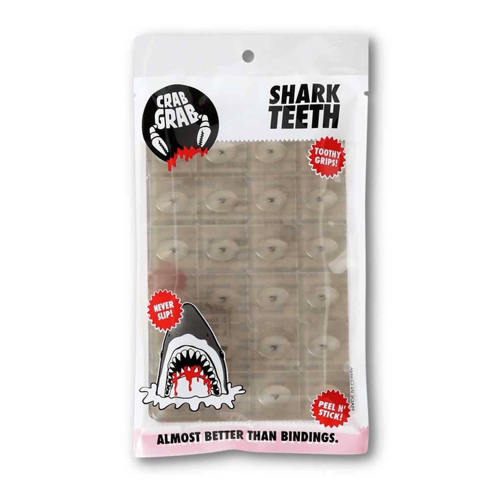 Crab Grab Shark Teeth Stomp Pad - Clear Non-Slip Snowboard Traction Pad for Enhanced Grip & Safety on Icy Slopes | Perfect for Snowboarding & Winter Sports
