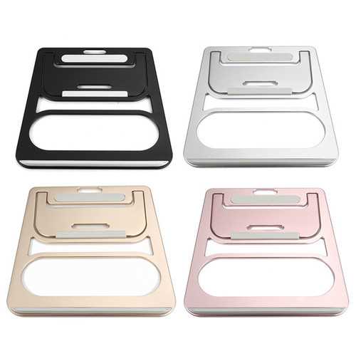 Premium Aluminum Alloy Laptop Stand for 10-15 Inch Notebooks & Tablets - Adjustable Ergonomic Riser for Home, Office & Travel Use