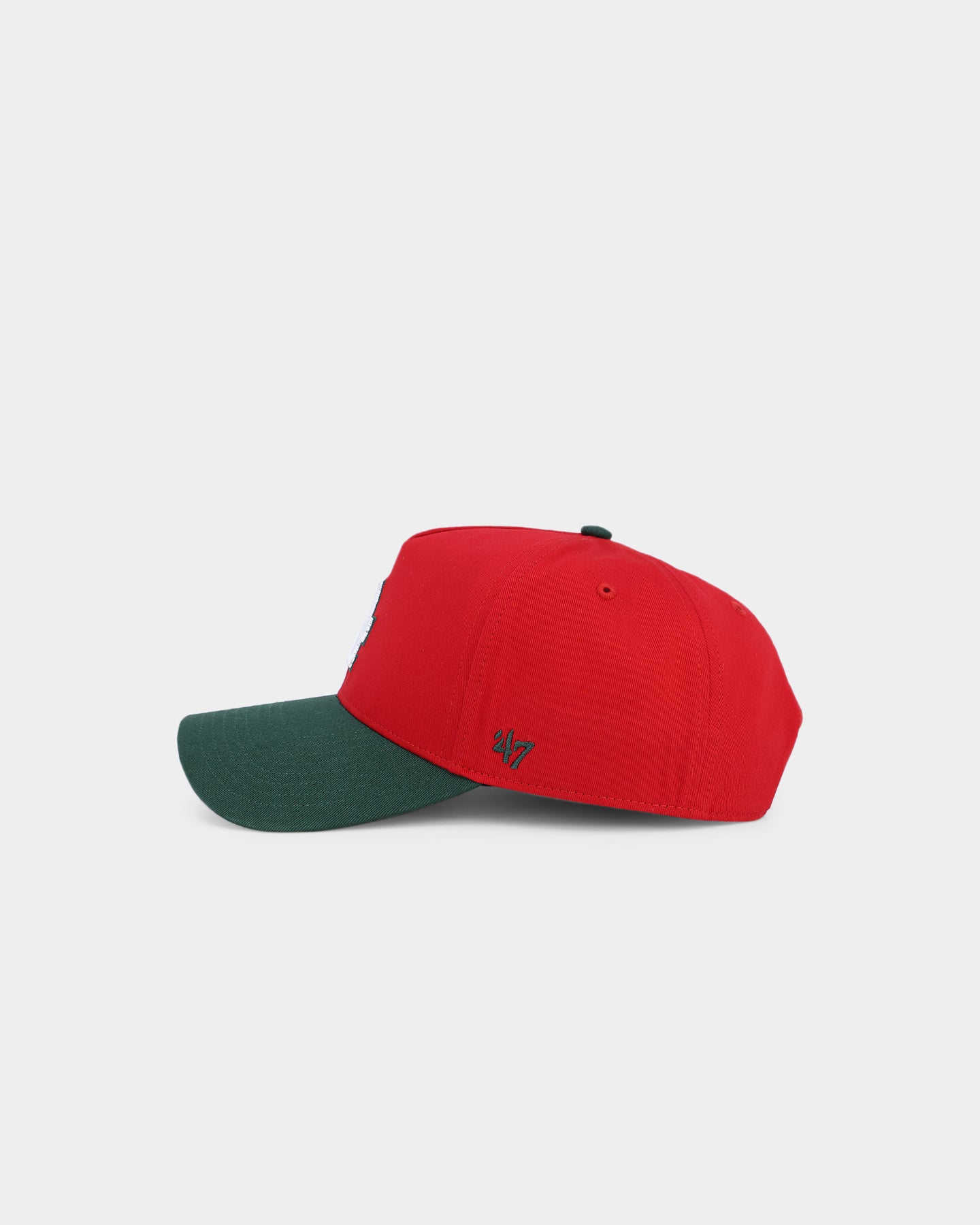 47 Brand Los Angeles Dodgers 'Scarlet Pines' Snapback Cap - Red/Dark Green Adjustable MVP DT Baseball Hat for Men & Women - Perfect for Game Day, Sports Events & Casual Wear