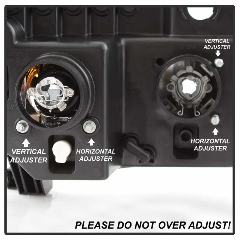 Toyota Tundra 2007-2013 Spyder Projector Headlights with LED DRL Light Bar - Black Housing | 5085344 | Upgrade for Night Driving & Off-Road Adventures